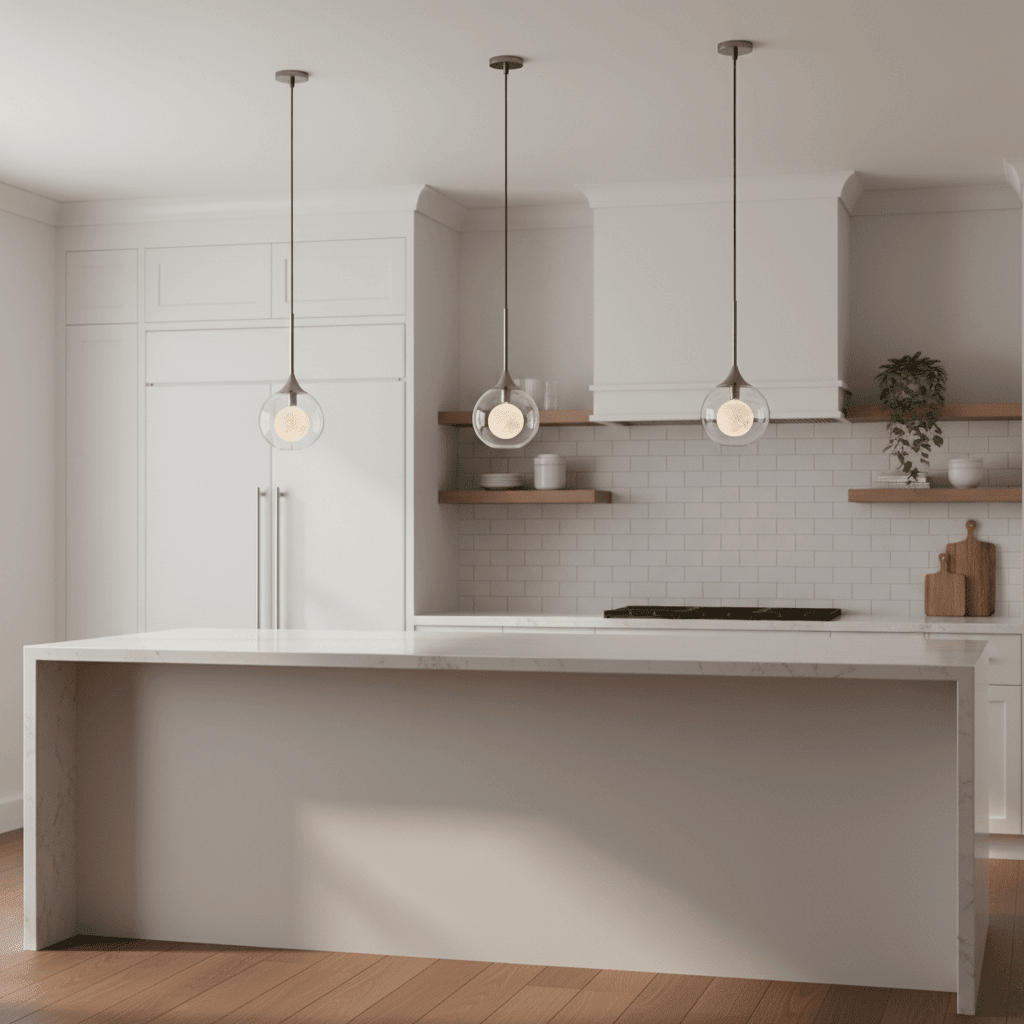 Crystal Orb Adjustable Pendant Lamp