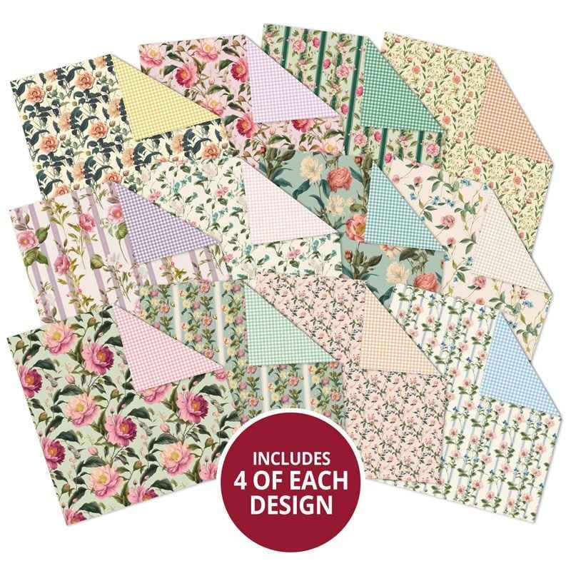 Country Wallpaper & Gingham Table Cloth Duo Design Paper Pad