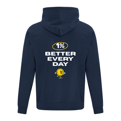 Hoodie "1% Better Everyday" brodé & imprimé