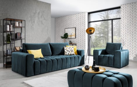 Lazaro Condo Style 3 Seater Storage Sleeper Sofa - Multiple Colors Available