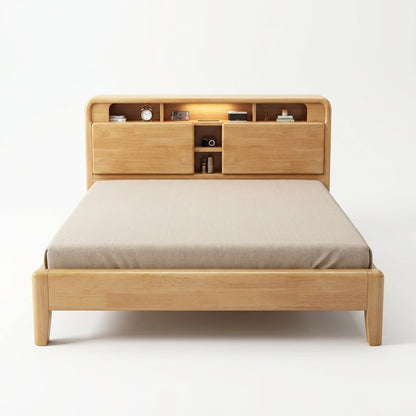 Ellie Crafted Solid Wood Smart Storage Bed