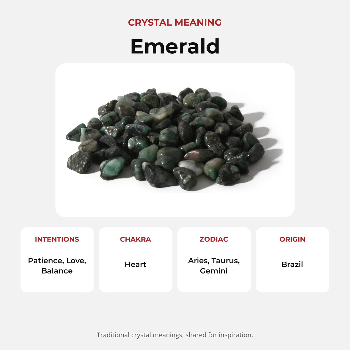 Emerald A Tumbled Stones