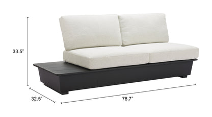 Arbor 2 Seater Modern Outdoor Sofa - Black