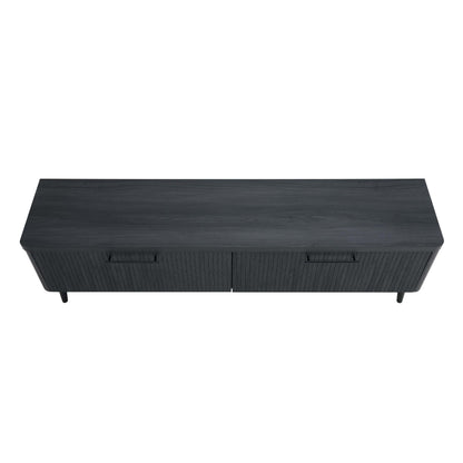 Tempo 69" Fluted TV Stand with 2 Drawers - Multiple Color Options
