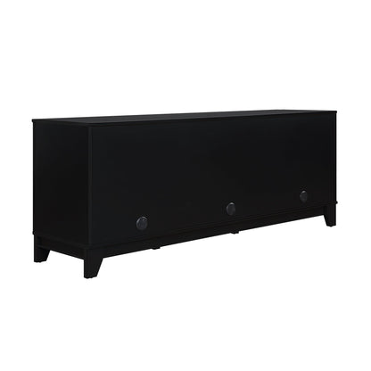Drift 63" Faux Cane Storage TV Stand - Multiple Color Options