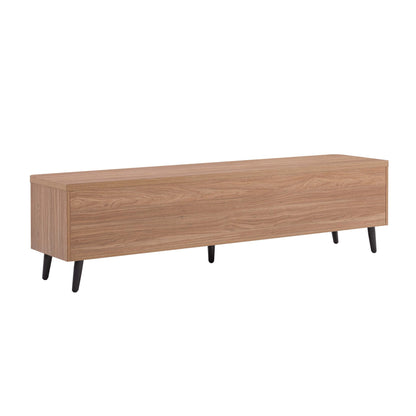Tempo 69" Fluted TV Stand with 2 Drawers - Multiple Color Options