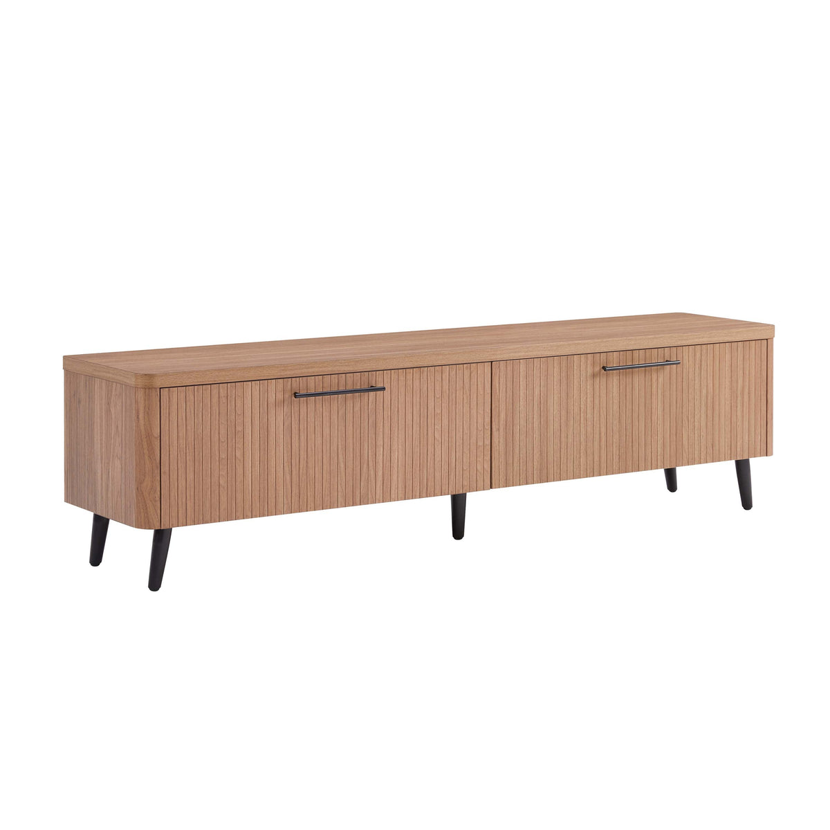 Tempo 69" Fluted TV Stand with 2 Drawers - Multiple Color Options
