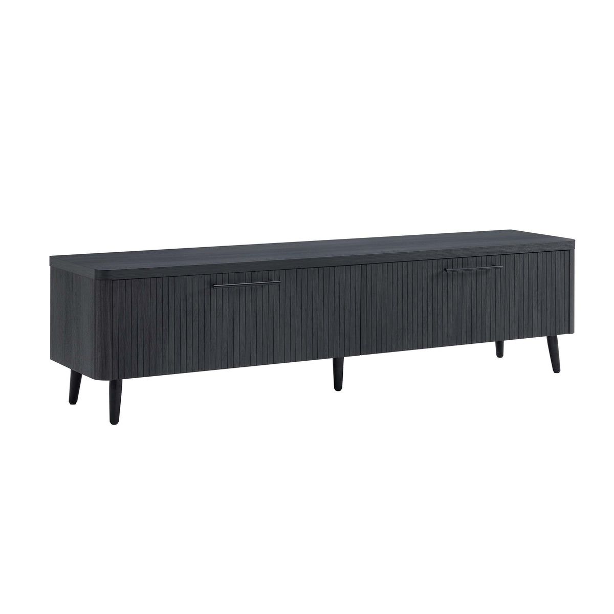 Tempo 69" Fluted TV Stand with 2 Drawers - Multiple Color Options
