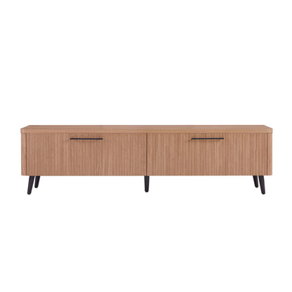 Tempo 69" Fluted TV Stand with 2 Drawers - Multiple Color Options