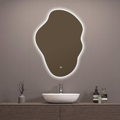 Flow Backlit LED Bathroom Mirror, Wave Sensor