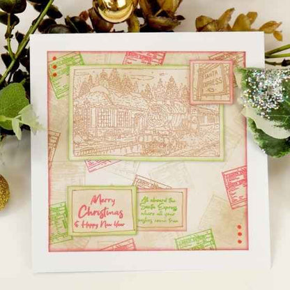 For The Love Of Stamps - Santa Express A6 Stamp Set