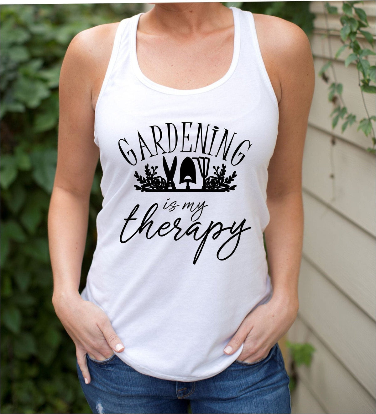 Gardening Is My Therapy Tank Top