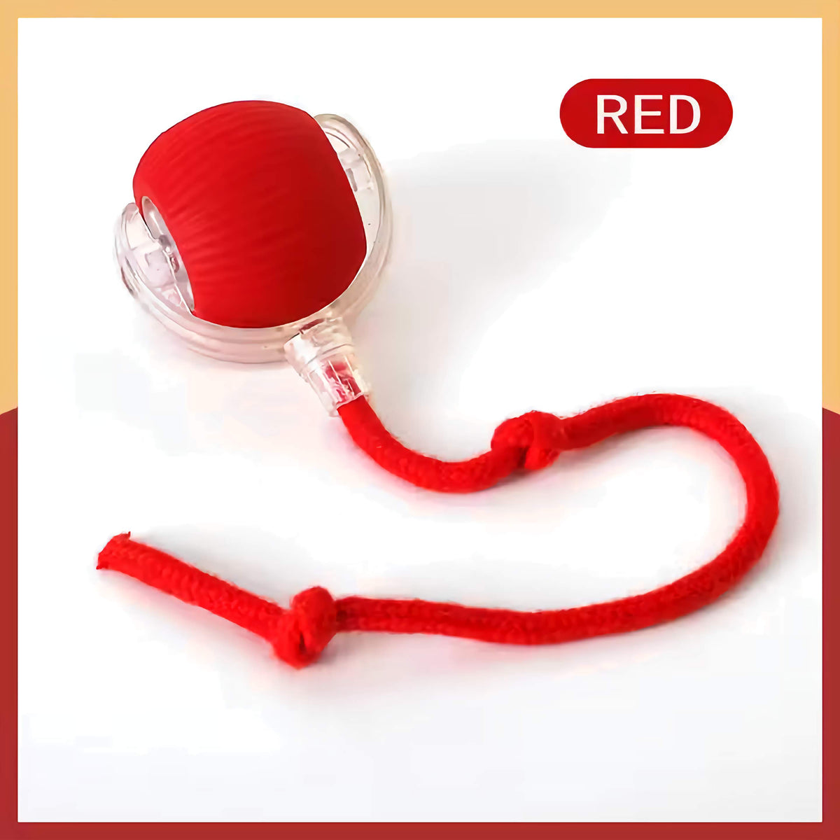 Pet Vibrating Bouncing Ball Toy with Tail