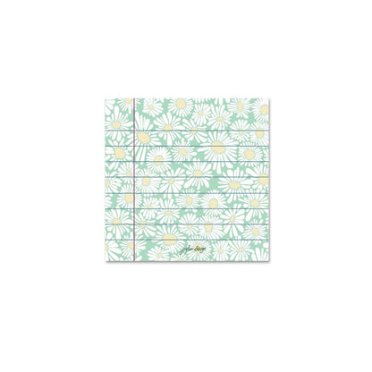 Green Daisies Sticky Notes