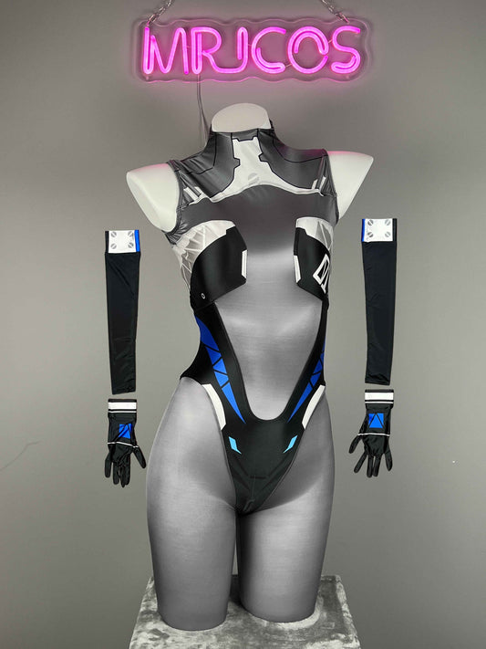 Anime Sci-Fi Spandex Cosplay Open Crotch Bodysuit Costume Lingerie Zentai