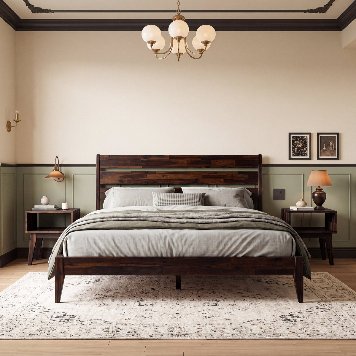 Emery Solid Wood Bed Frame