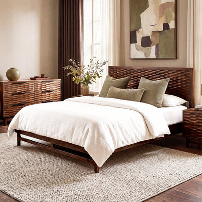 Elara Solid Wood Dresser with 6 Drawers