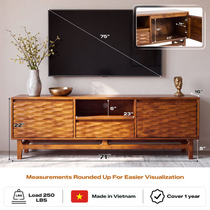 Elara Solid Wood TV Stand