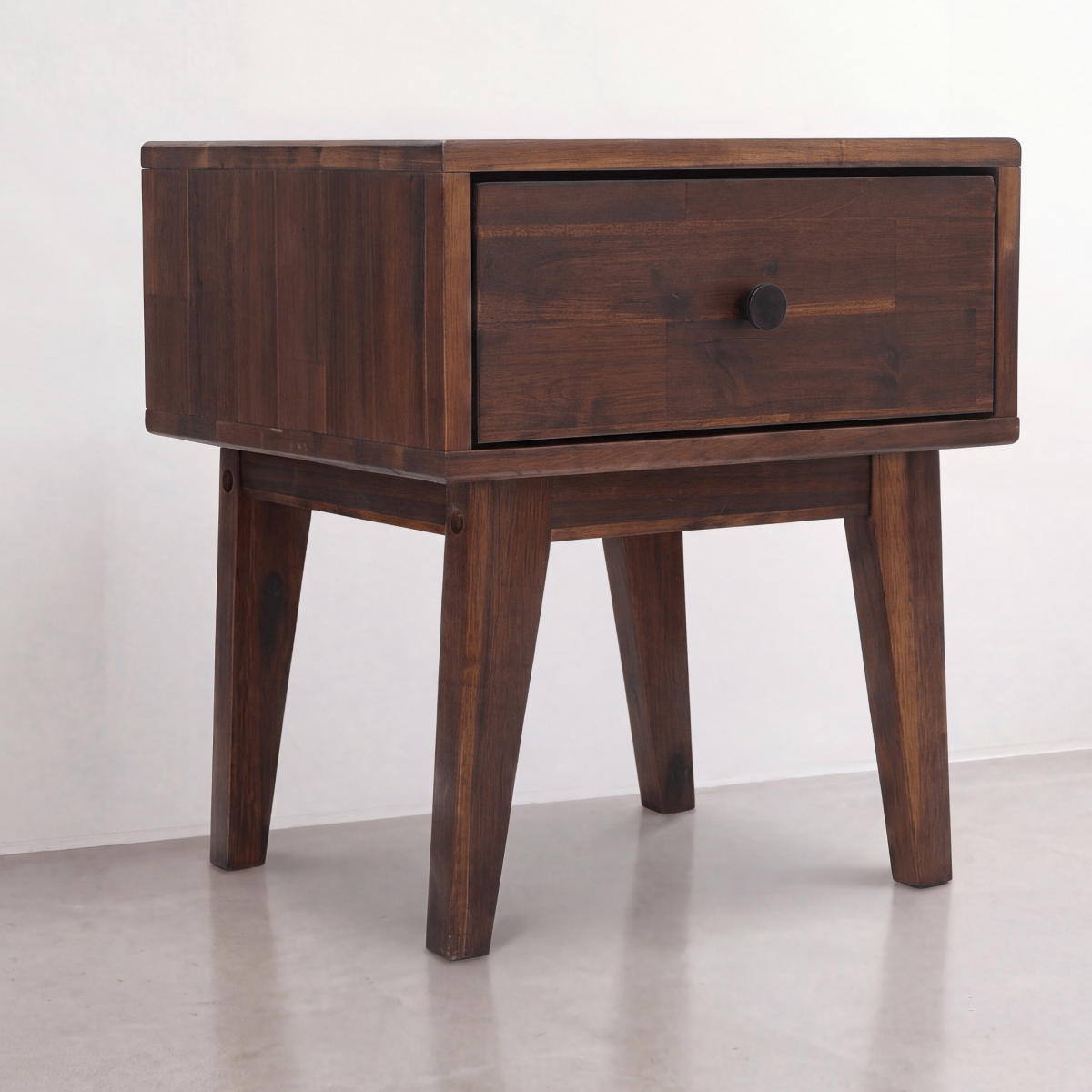 Sofia 1-Drawer Solid Wood Nightstand