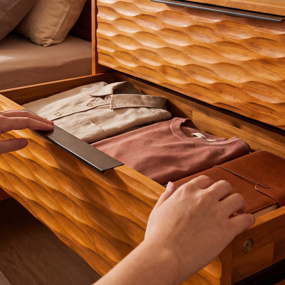 Elara Solid Wood Dresser with 6 Drawers