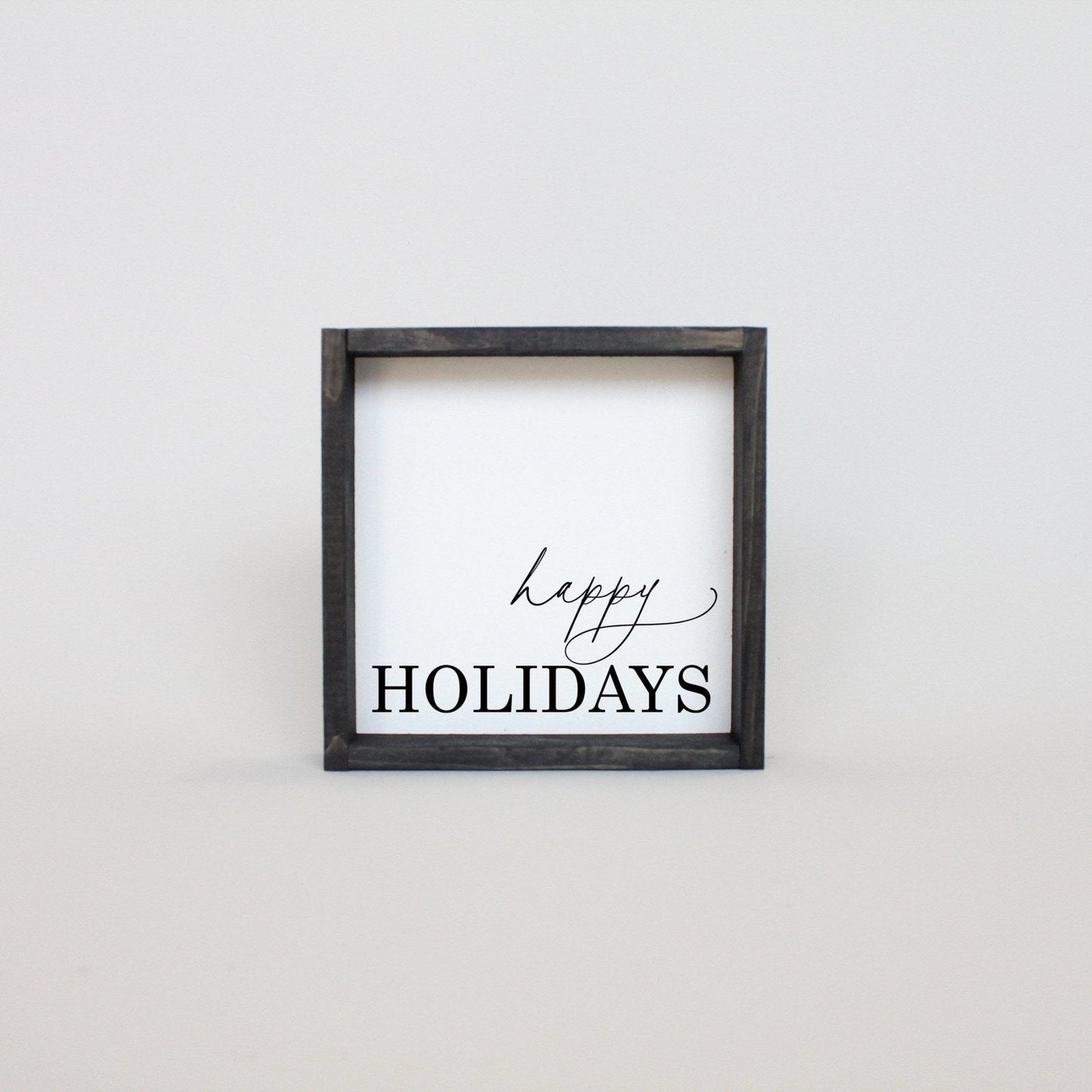 Happy Holidays Wood Sign