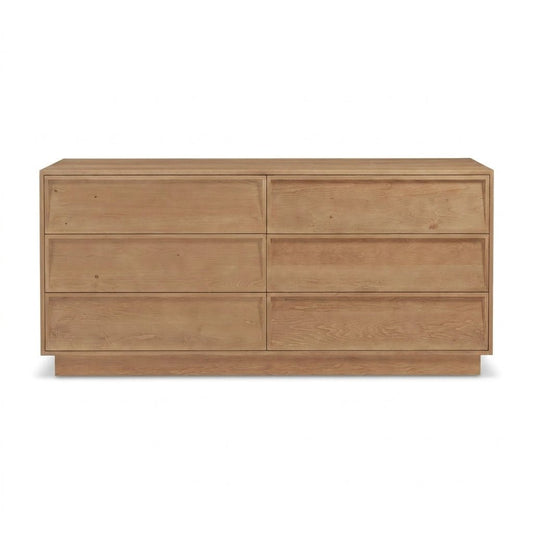 Harlow 6 Drawer Dresser Natural