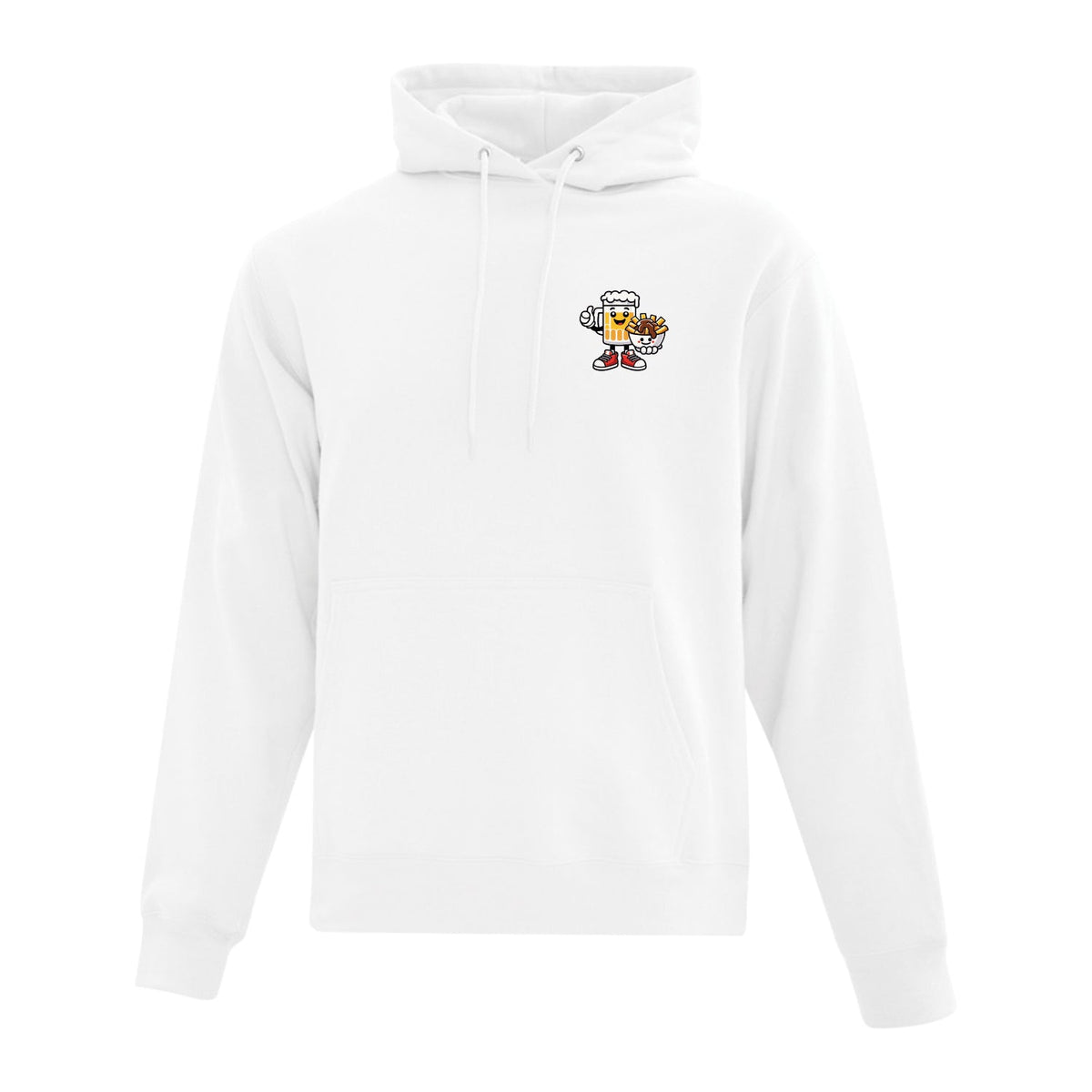 Hoodie "Recette du bonheur" imprimé