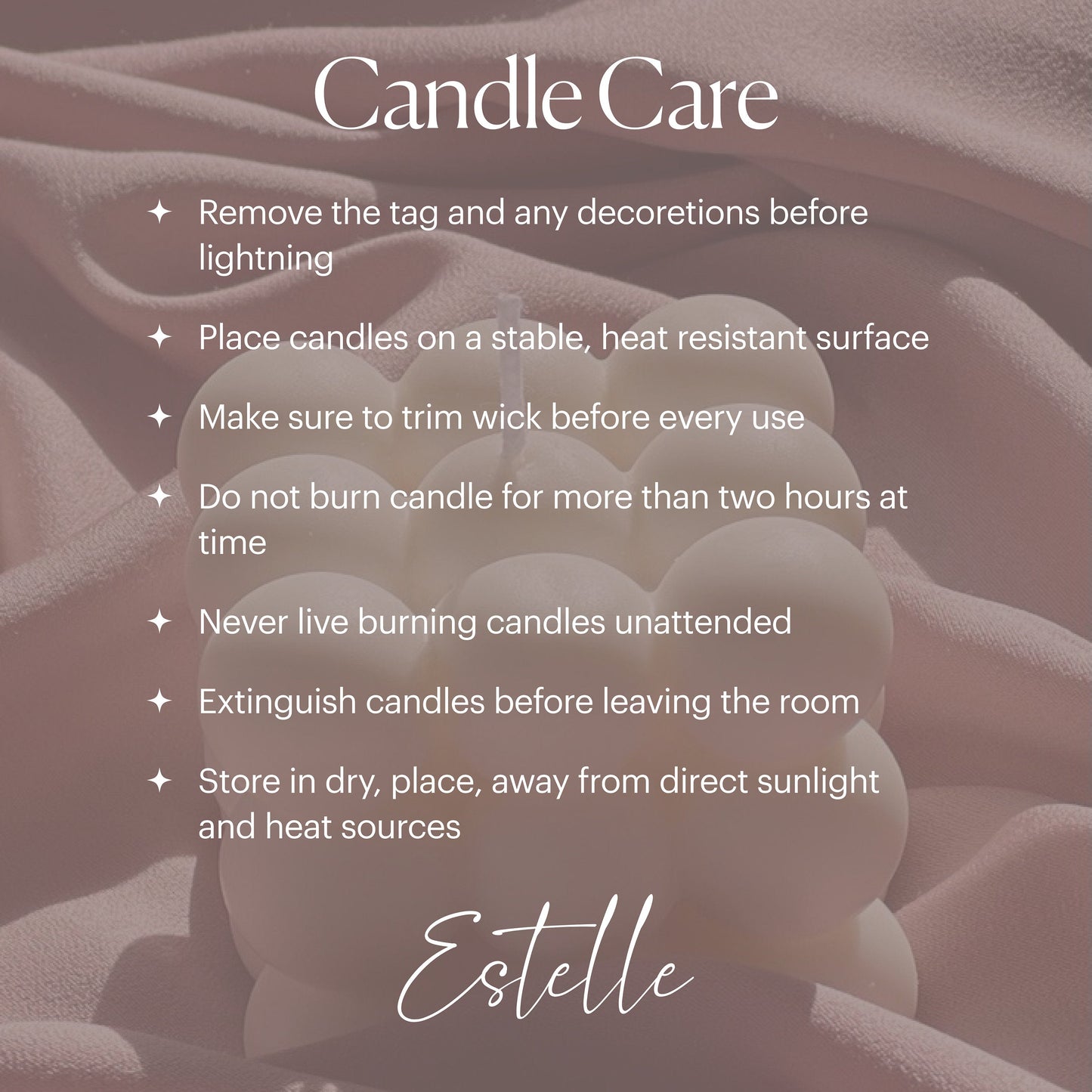 Handmade Twisted Soy Wax Taper Candle: Pastel Dinner Candle
