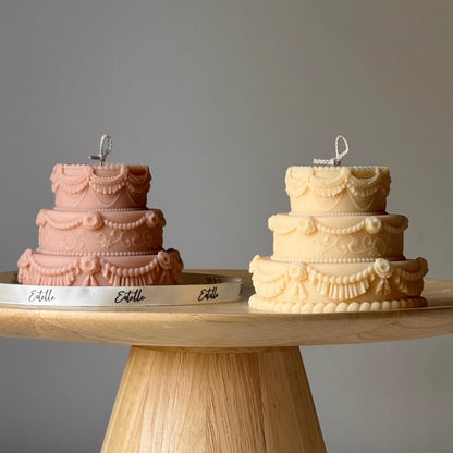 Cake Candle | Trendy Handmade Decoration