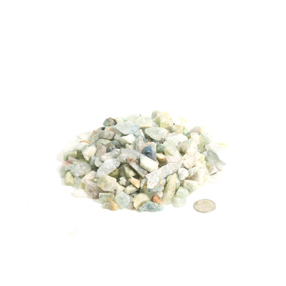 Aquamarine B Tumbled Stones - Semi Polished