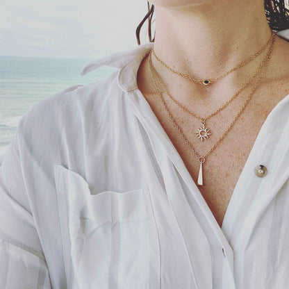 Golden Sunburst Necklace