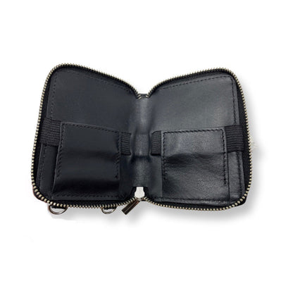 Porte-cartes en cuir Maylia, Noir Vernis BPS