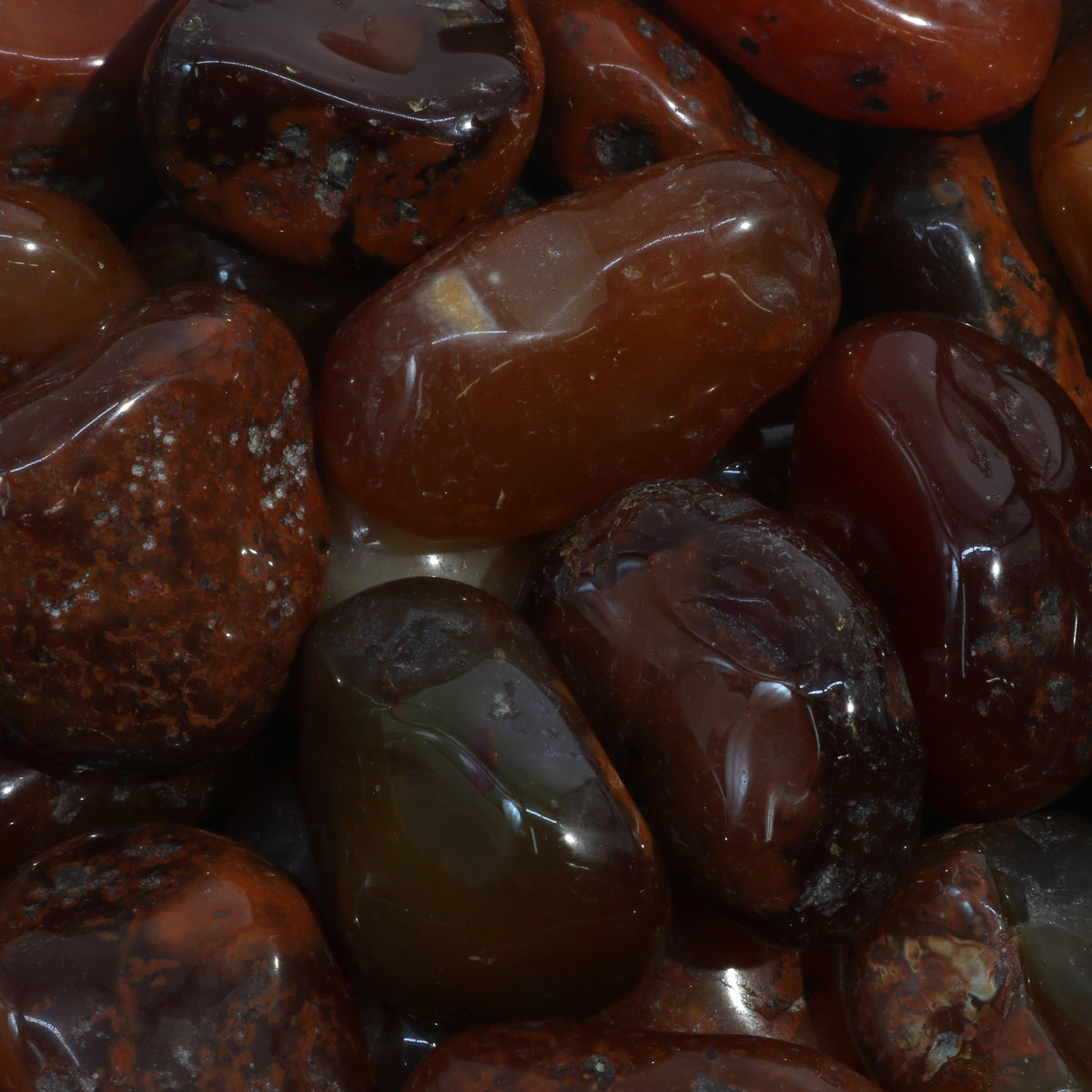 Carnelian Red Agate Tumbled Stones