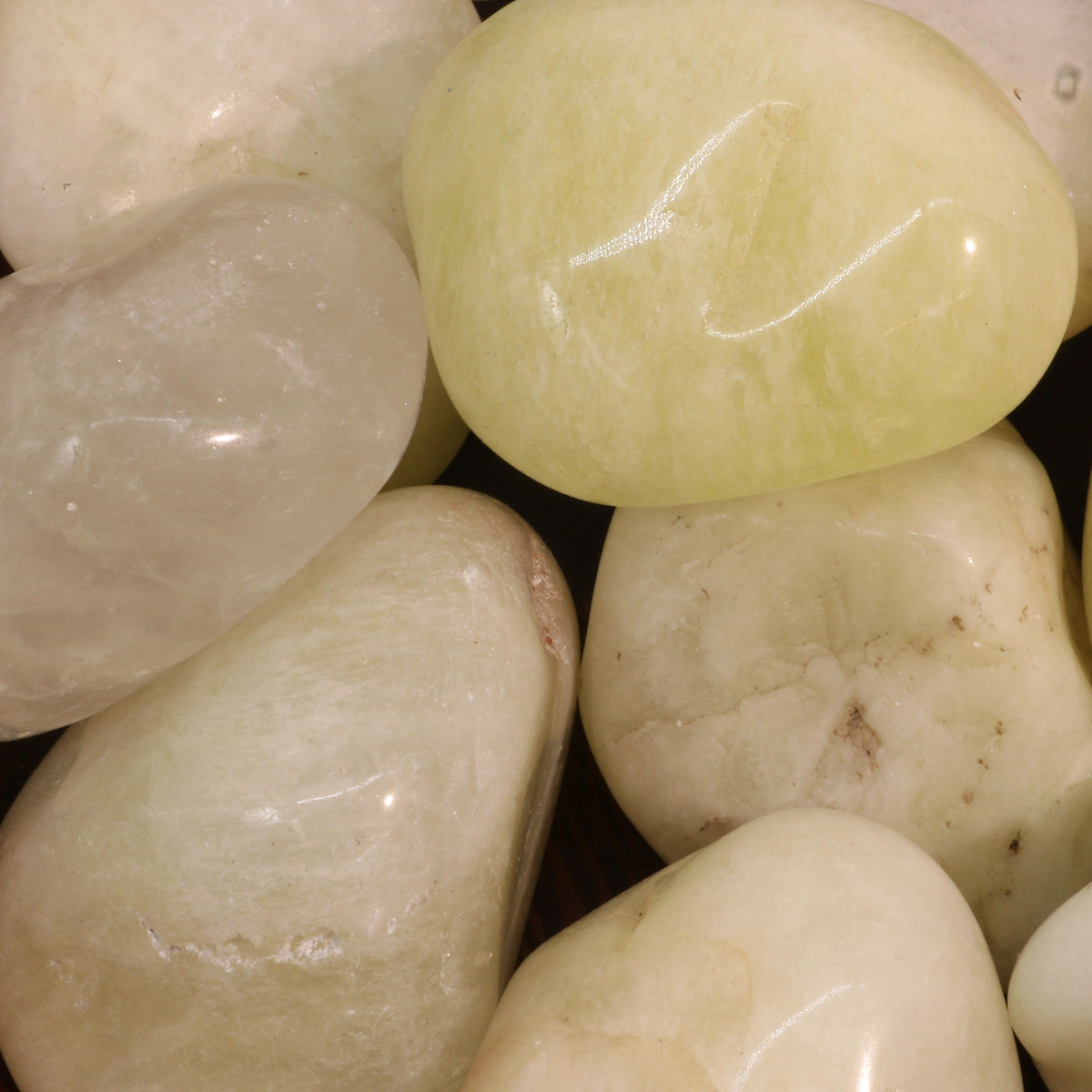 Sulfur Quartz Tumbled Stones