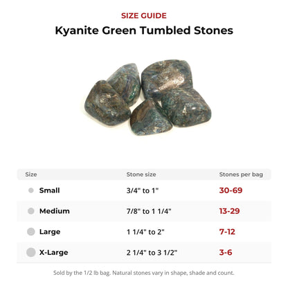 Kyanite Green Tumbled Stones