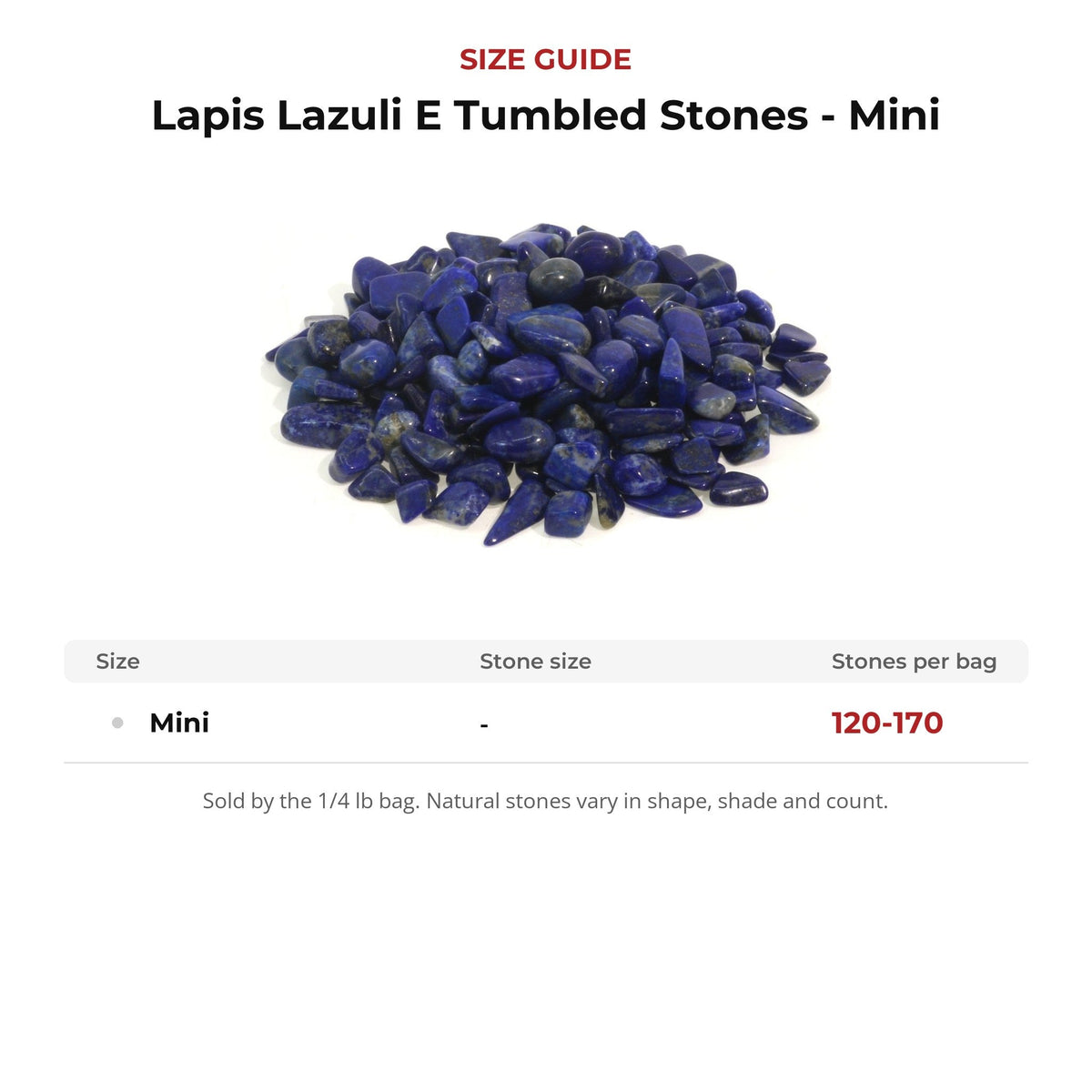 Lapis Lazuli E Tumbled Stones - Mini