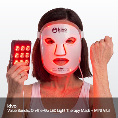 Kivo Elite 4-wavelength Red Light Therapy LED Face Mask