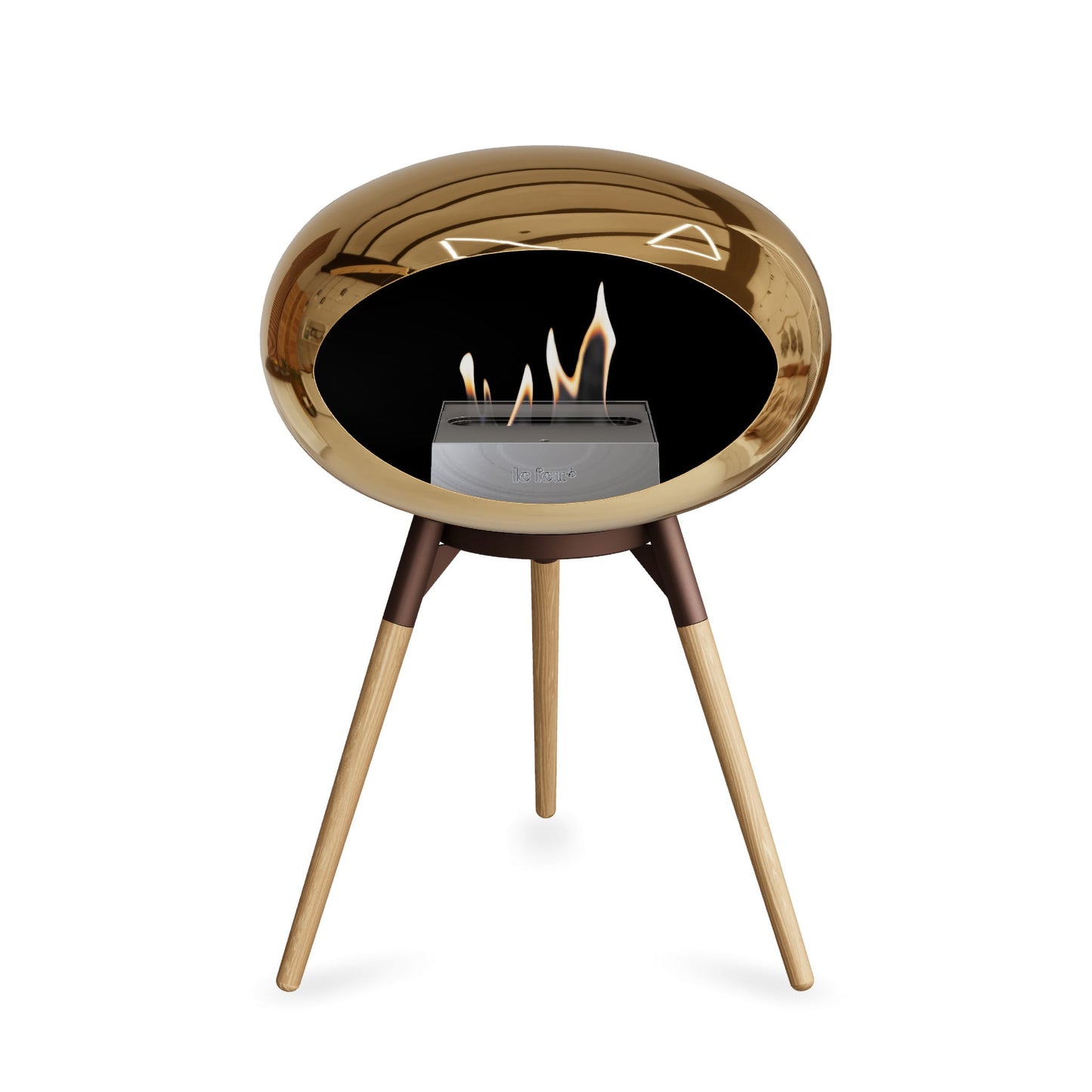 Le Feu Ground Low Dome <br>Chromed Rose Gold