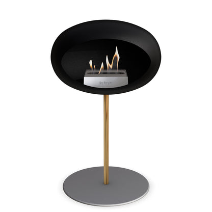 Le Feu Steel Low Dome <br>Black