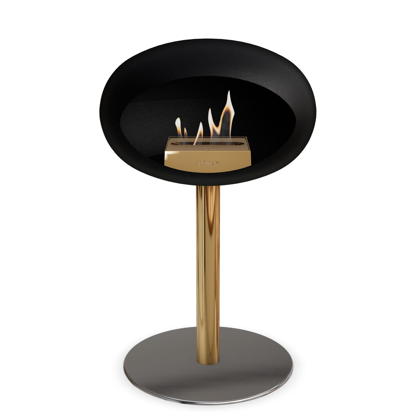Le Feu Steel Low Dome <br>Black