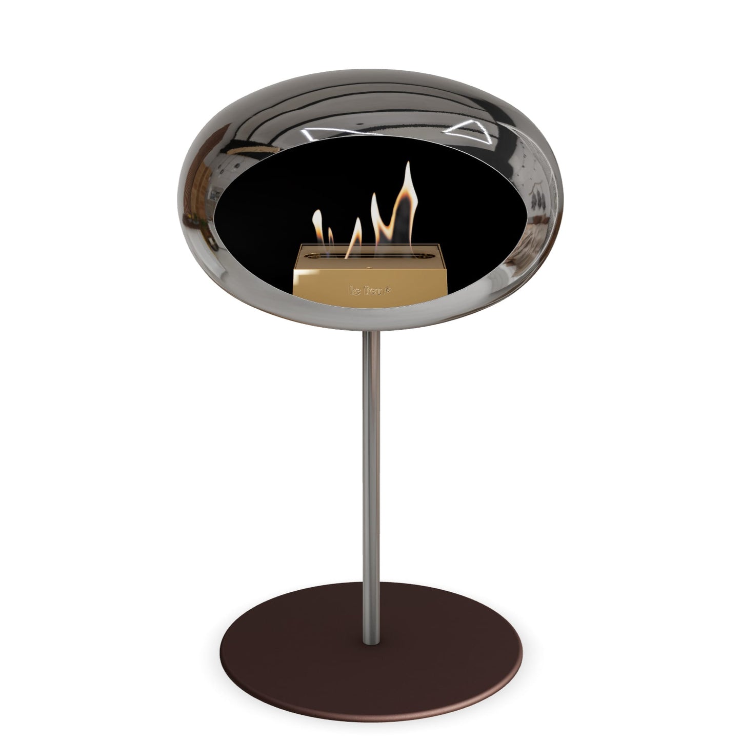 Le Feu Steel Low Dome <br>Chromed Silver