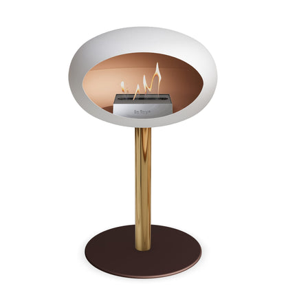 Le Feu Steel Low Dome <br>White