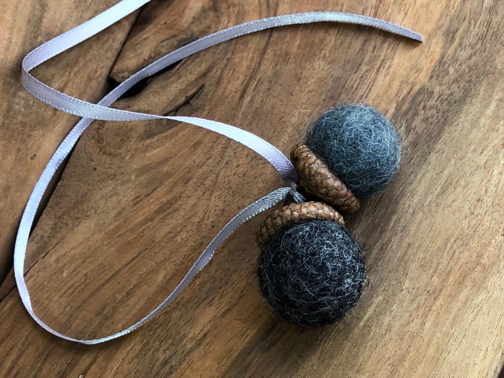 Double Felted Acorn | Shades of Grey | Aromatherapy Diffuser
