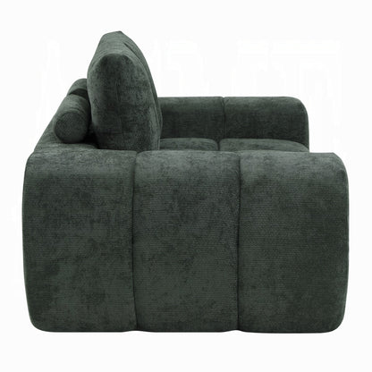 Cushy Condo Size 2 & 3 Seater Plush Sofas - Dark Green