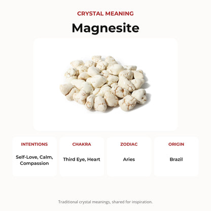 Magnesite Nugget Tumbled Stones