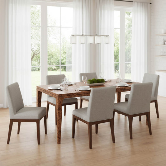 Marlow Dining Table Dark Burl