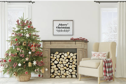 Merry Christmas (18"x24") Wood Sign