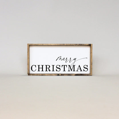 Merry Christmas Wood Sign