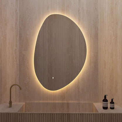 Minimalist LED Bathroom Mirror, Anti-Fog, Touchless Control – 24"x36" / 26"x38"