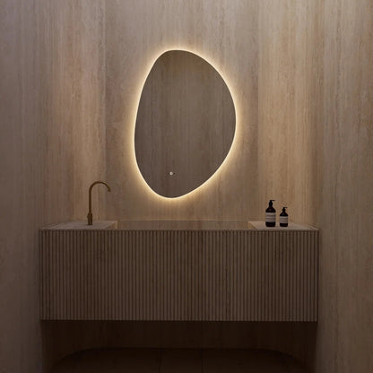 Minimalist LED Bathroom Mirror, Anti-Fog, Touchless Control – 24"x36" / 26"x38"